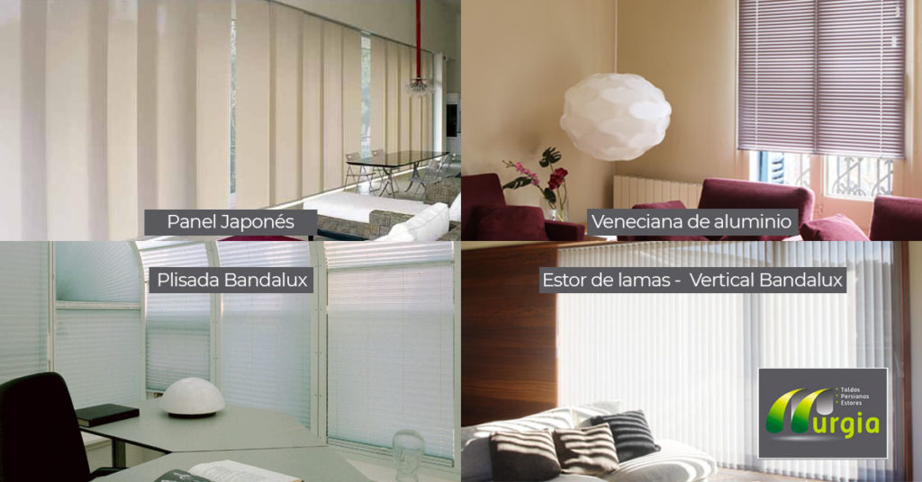 Cortinas y estores en oficina