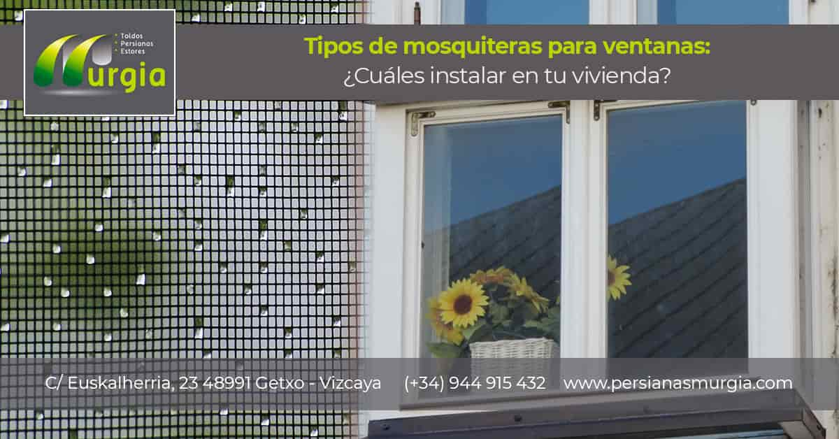 tipos de mosquiteras para ventanas en bilbao