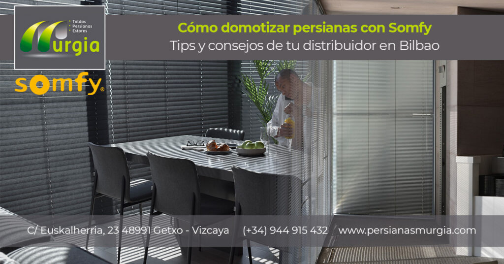 Cómo domotizar persianas con Somfy