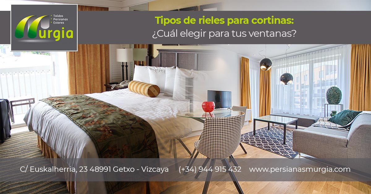 tipos de rieles para cortinas